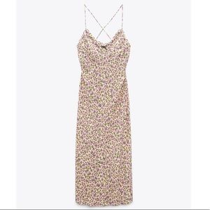 Zara Floral Print Slip Dress